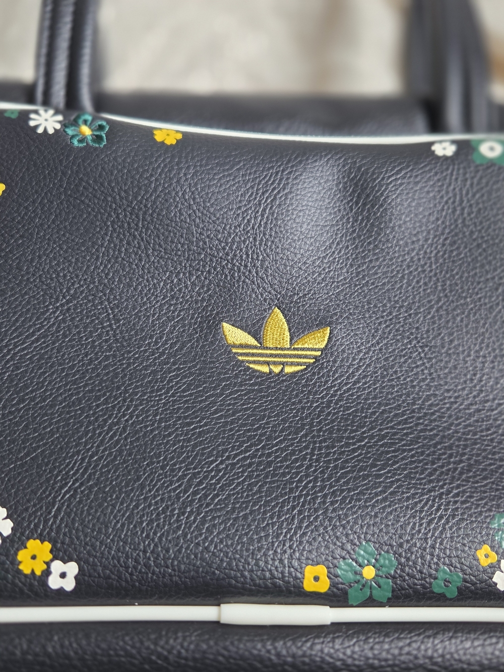 Adidas x Liberty Black Floral Tote Bag - Black with Yellow & Green Floral - Picture 8 of 11